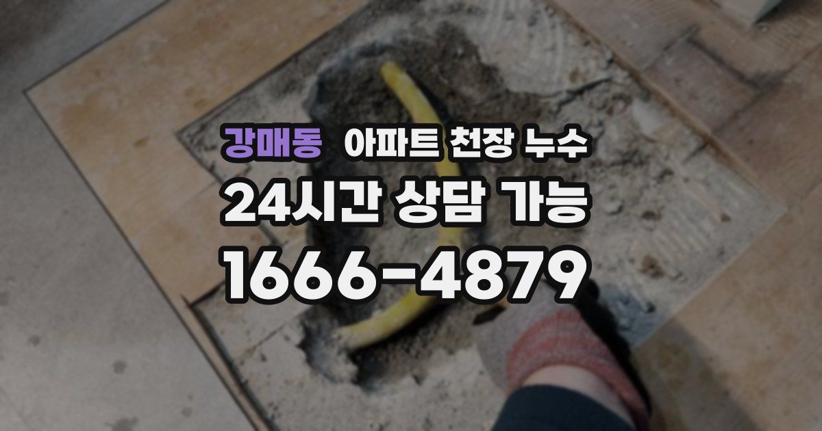 강매동 아파트 천장 누수