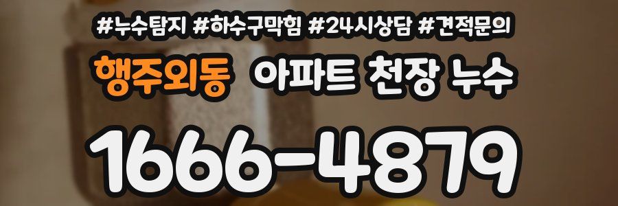 행주외동 아파트 천장 누수