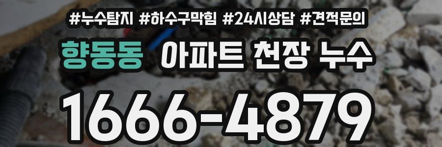 향동동 아파트 천장 누수