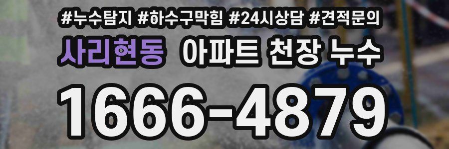 사리현동 아파트 천장 누수
