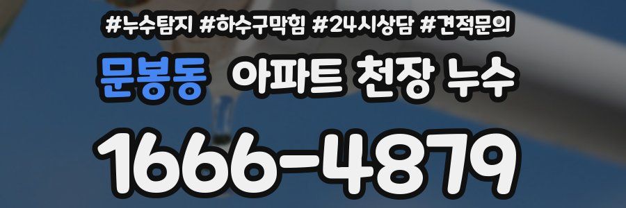 문봉동 아파트 천장 누수