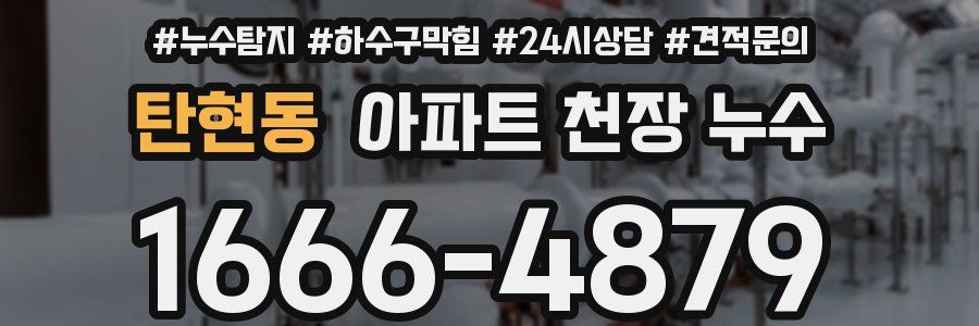 탄현동 아파트 천장 누수