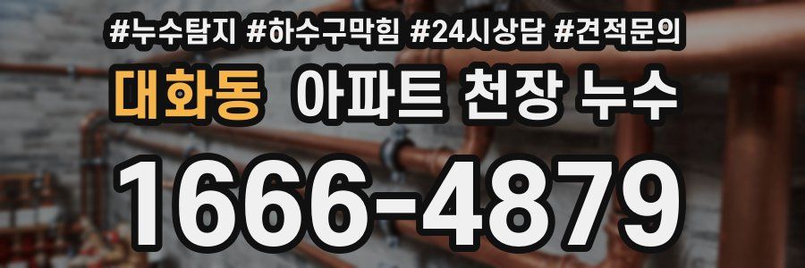 대화동 아파트 천장 누수
