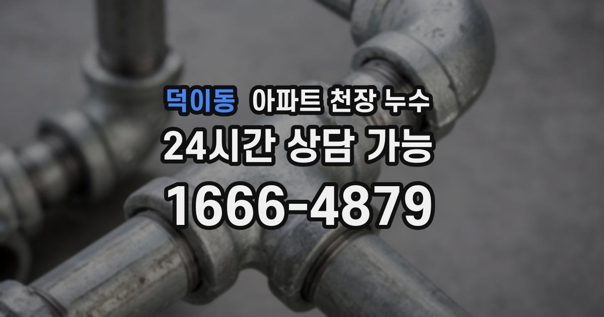 덕이동 아파트 천장 누수