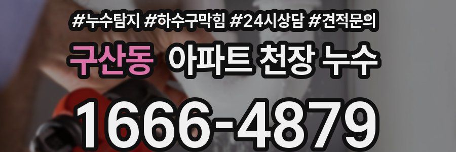 구산동 아파트 천장 누수