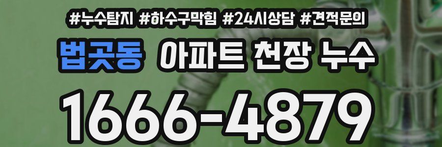 법곳동 아파트 천장 누수