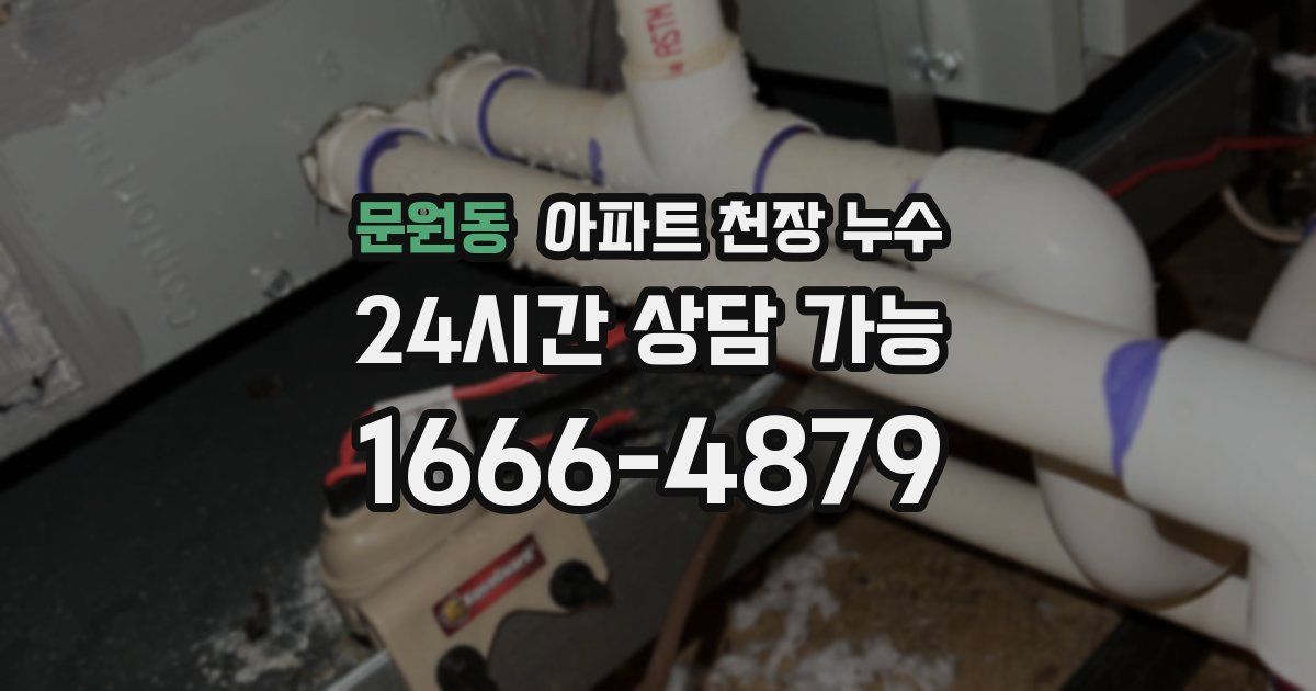 문원동 아파트 천장 누수
