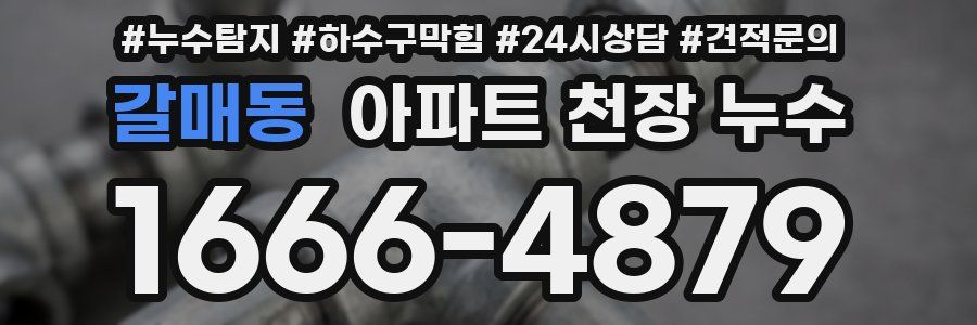 갈매동 아파트 천장 누수