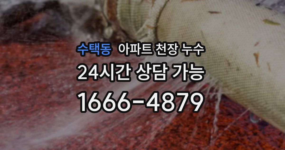 수택동 아파트 천장 누수