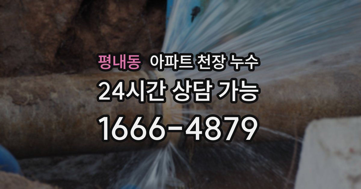 평내동 아파트 천장 누수
