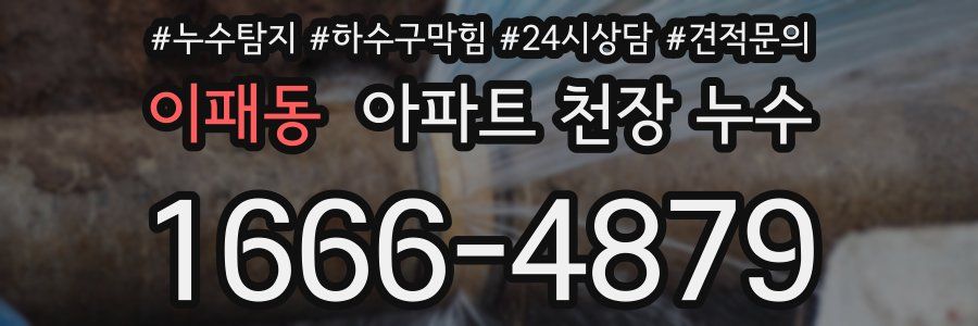 이패동 아파트 천장 누수