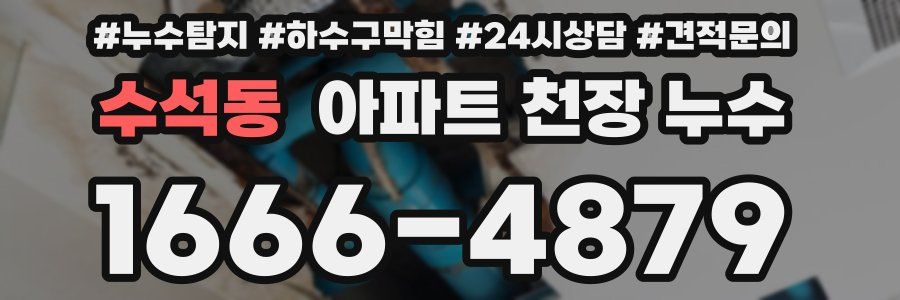 수석동 아파트 천장 누수