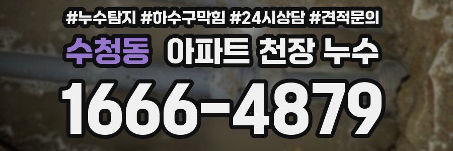 수청동 아파트 천장 누수