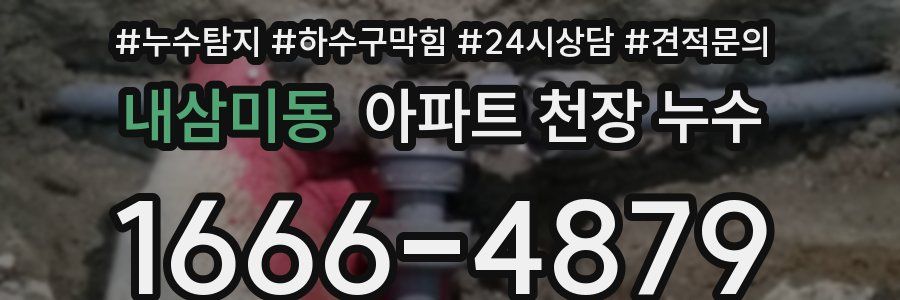 내삼미동 아파트 천장 누수