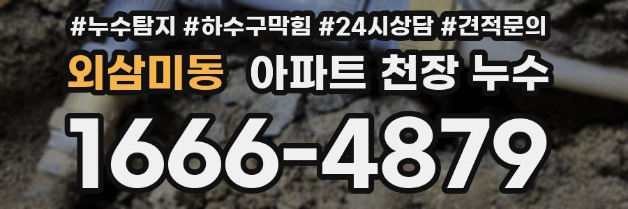 외삼미동 아파트 천장 누수