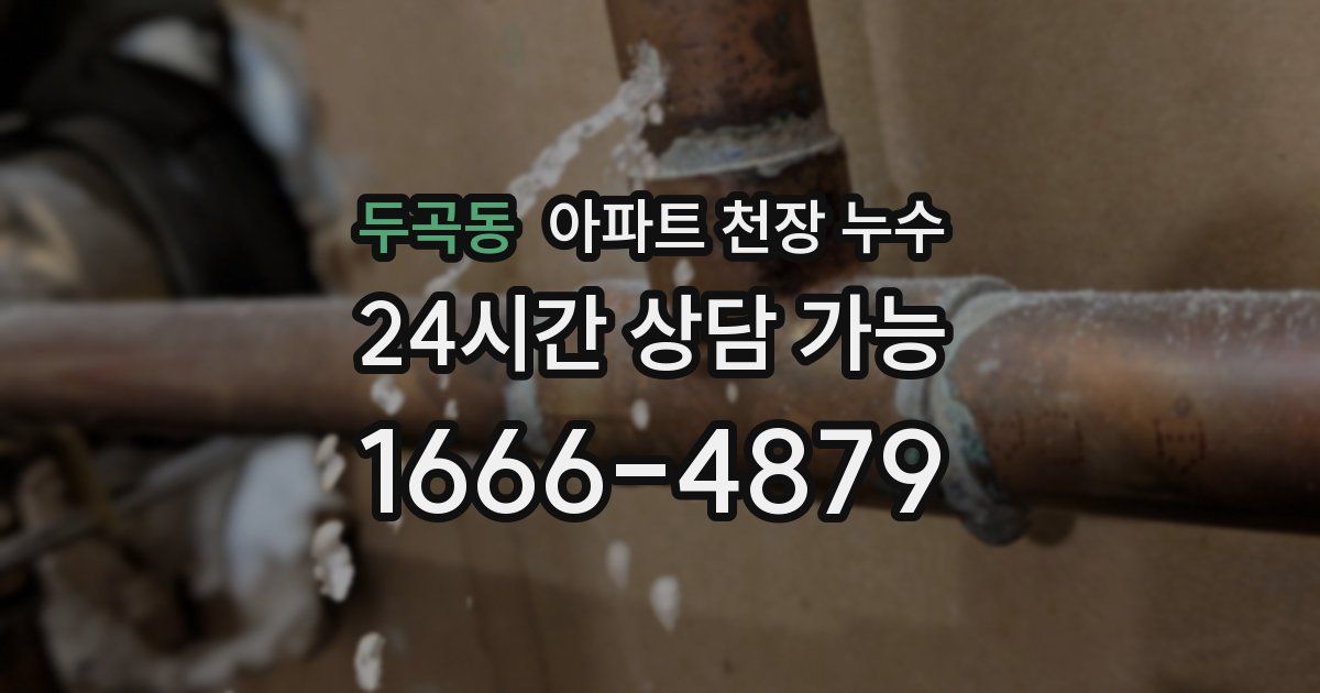 두곡동 아파트 천장 누수