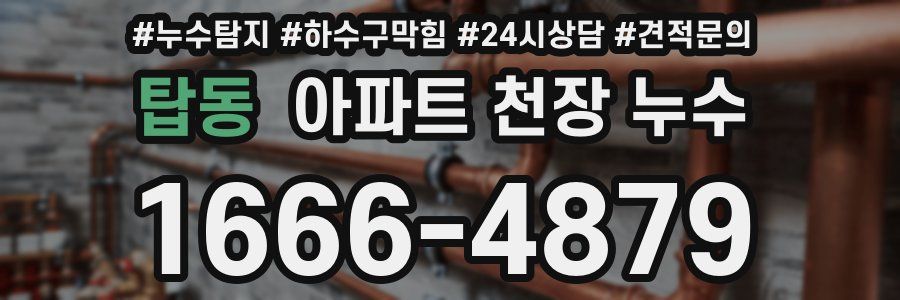 탑동 아파트 천장 누수