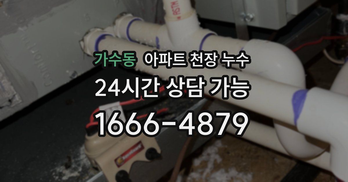 가수동 아파트 천장 누수