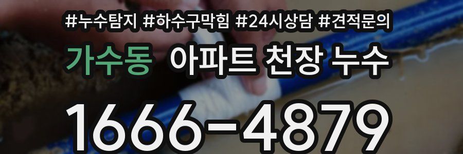 가수동 아파트 천장 누수