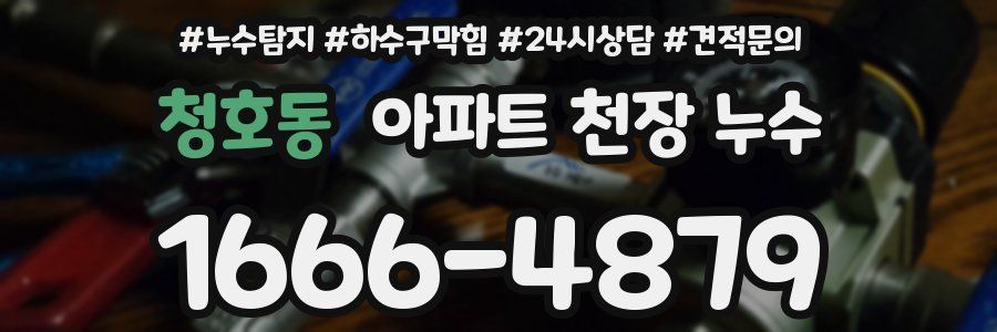 청호동 아파트 천장 누수