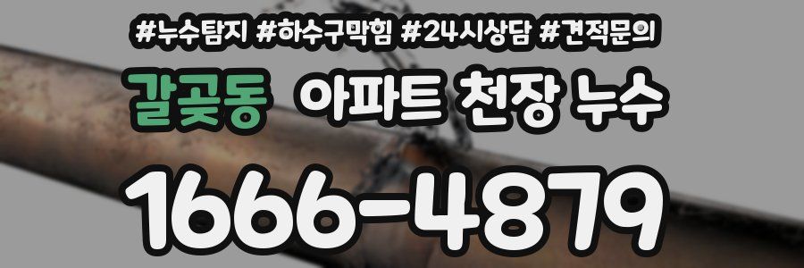 갈곶동 아파트 천장 누수