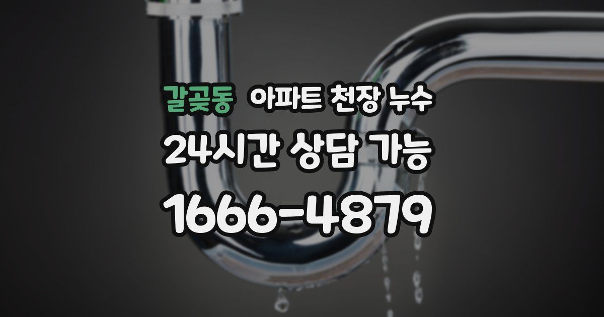 갈곶동 아파트 천장 누수