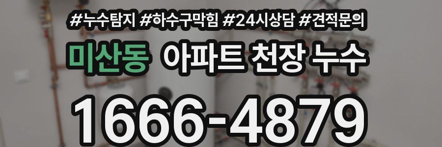 미산동 아파트 천장 누수