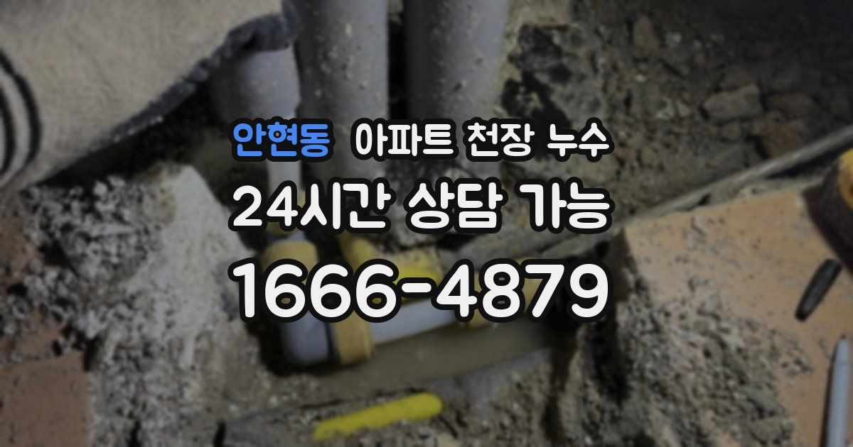 안현동 아파트 천장 누수