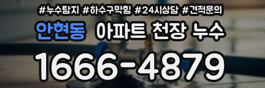 안현동 아파트 천장 누수
