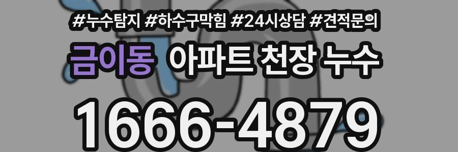 금이동 아파트 천장 누수