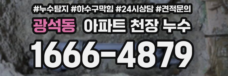 광석동 아파트 천장 누수