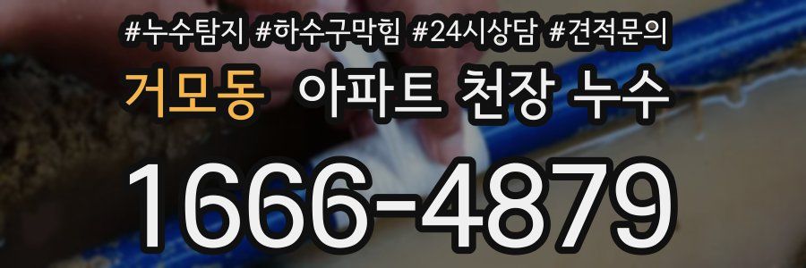 거모동 아파트 천장 누수