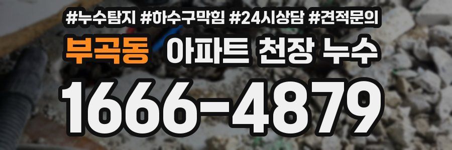 부곡동 아파트 천장 누수