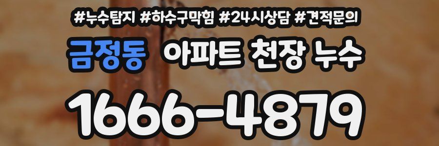 금정동 아파트 천장 누수