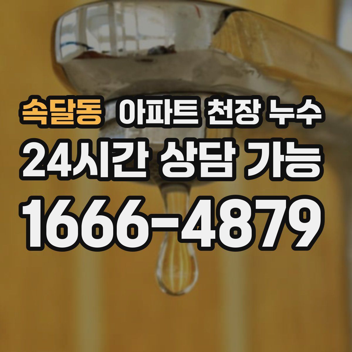 속달동 아파트 천장 누수