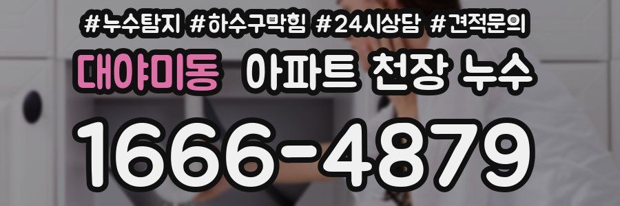 대야미동 아파트 천장 누수