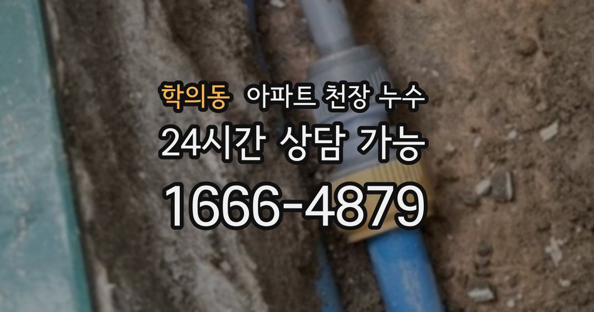 학의동 아파트 천장 누수