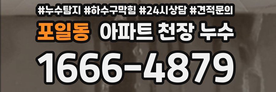 포일동 아파트 천장 누수