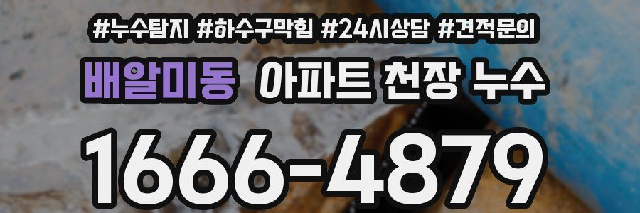 배알미동 아파트 천장 누수