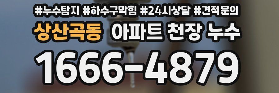 상산곡동 아파트 천장 누수