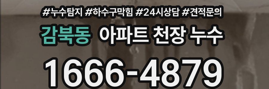 감북동 아파트 천장 누수