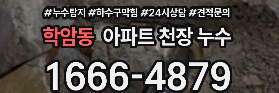 학암동 아파트 천장 누수