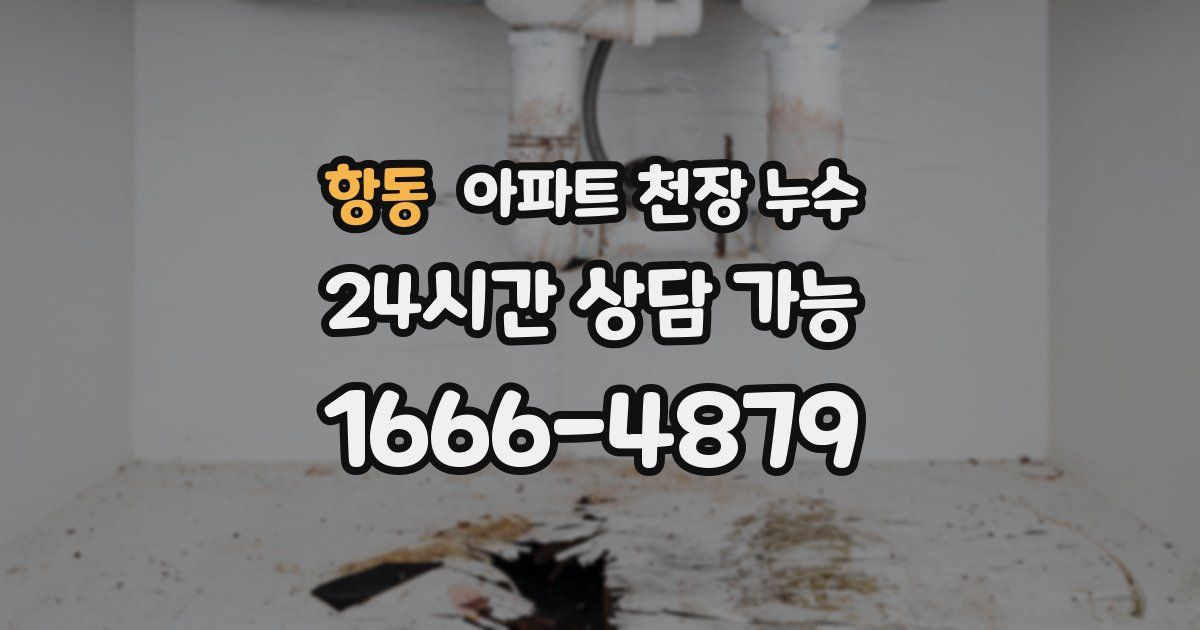 항동 아파트 천장 누수