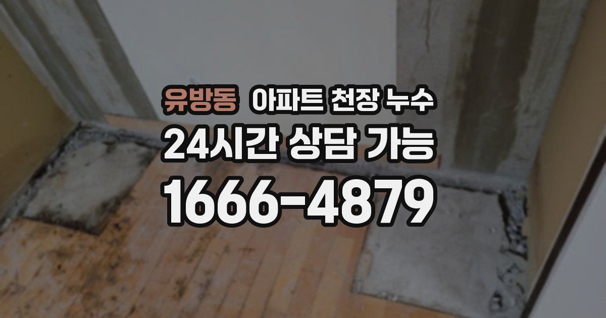 유방동 아파트 천장 누수