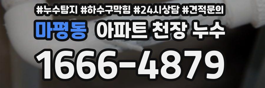 마평동 아파트 천장 누수