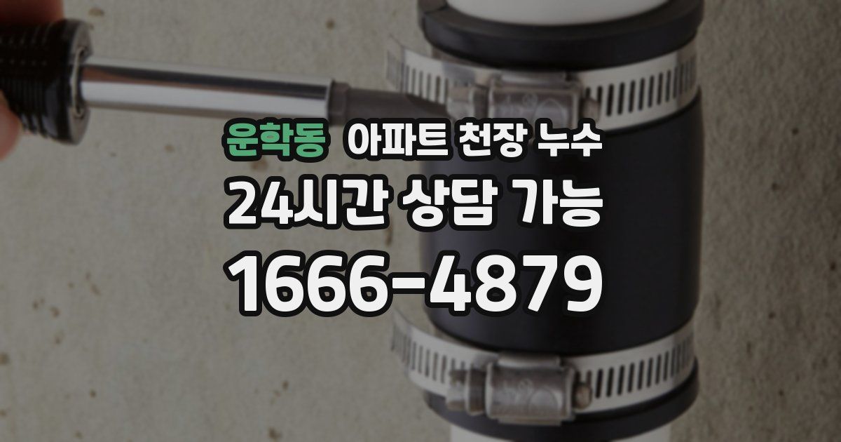 운학동 아파트 천장 누수