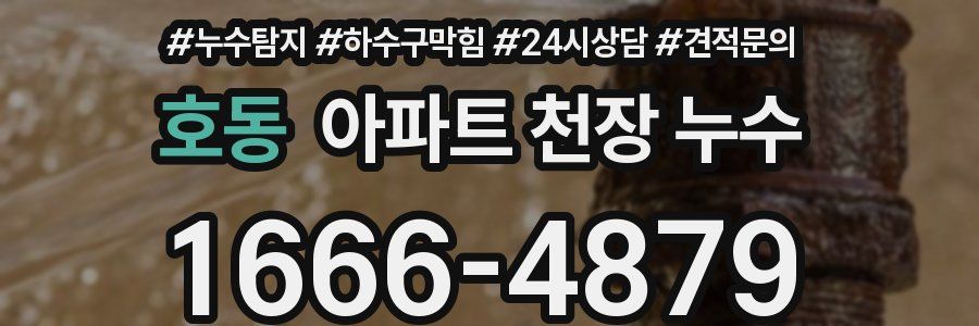 호동 아파트 천장 누수
