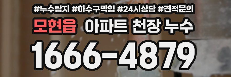 모현읍 아파트 천장 누수