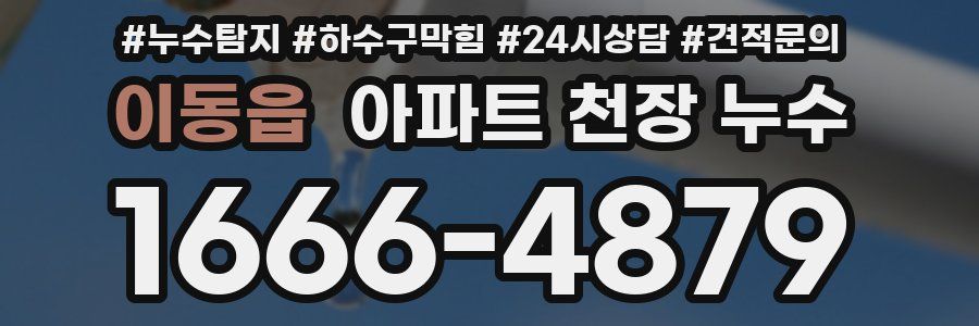 이동읍 아파트 천장 누수