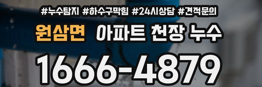 원삼면 아파트 천장 누수